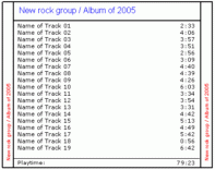 CD Audio cover template