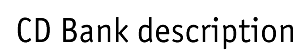 CD Bank Cataloguer description